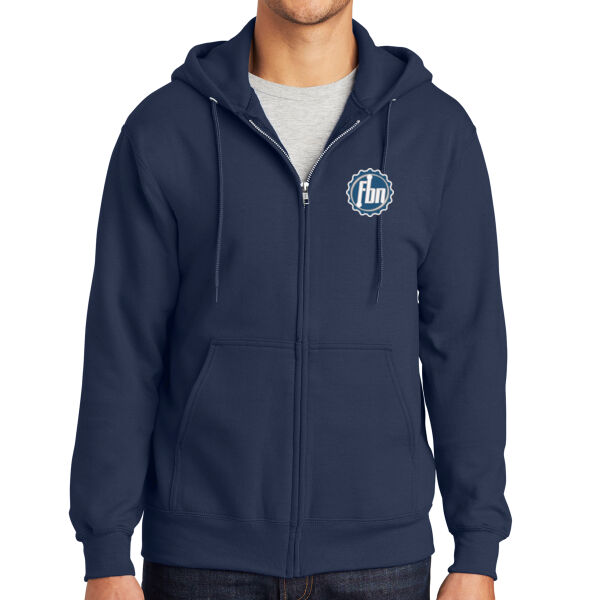 Port & Co™ Tall Essential Fleece Full-Zip Hooded Sweatshirt Thumbnail
